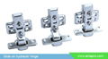 Clip on hydraulic cabinet door hinge 1