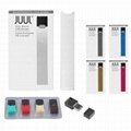 china OEM factory supplier Blue JUUL DEVICE kits +CHARGER STARTER KIT with 4 POD 1
