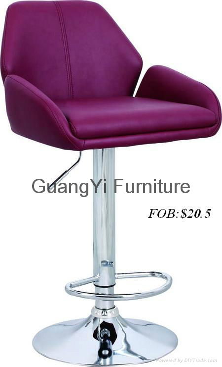 luxury PU leather bar stool bar chair  3