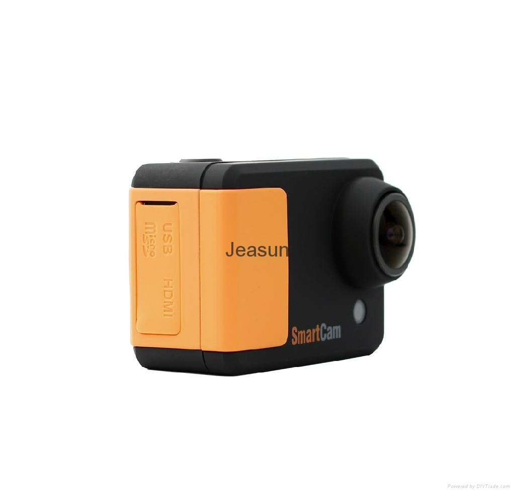 WIFI compact size 50 meters waterproof video camera same solution as Hero 3 2