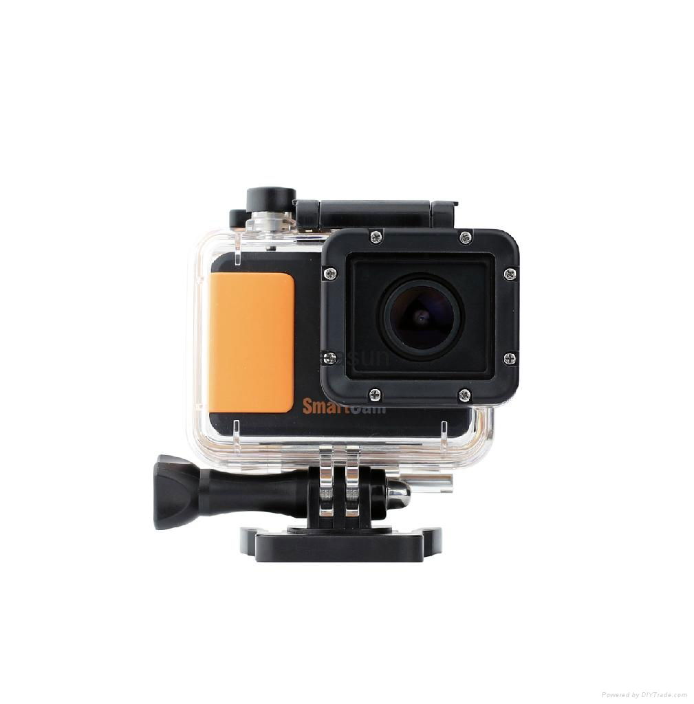 WIFI compact size 50 meters waterproof video camera same solution as Hero 3