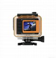 WIFI compact size 50 meters waterproof video camera same solution as Hero 3 5