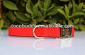 2014 New Metal Engraved Personalized Ribbon Dog Collar 2