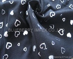 Foil Printed Rayon Spandex Single Jersey Fabric 