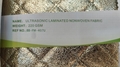 ULTRASONIC  LAMINATED  NONWOVEN  FABRIC