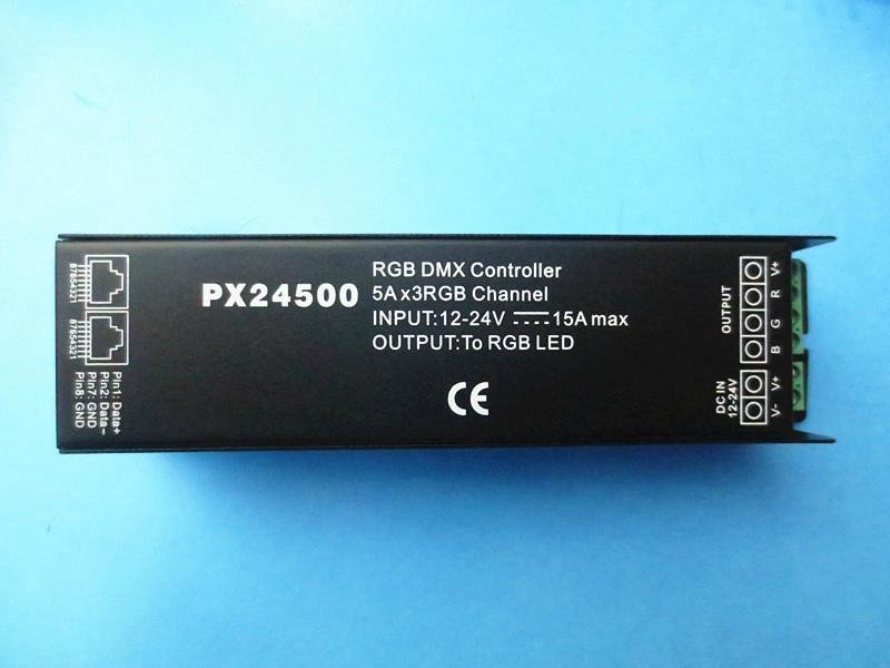 PX24500 DMX512 decoder 3-way  controller 5A 