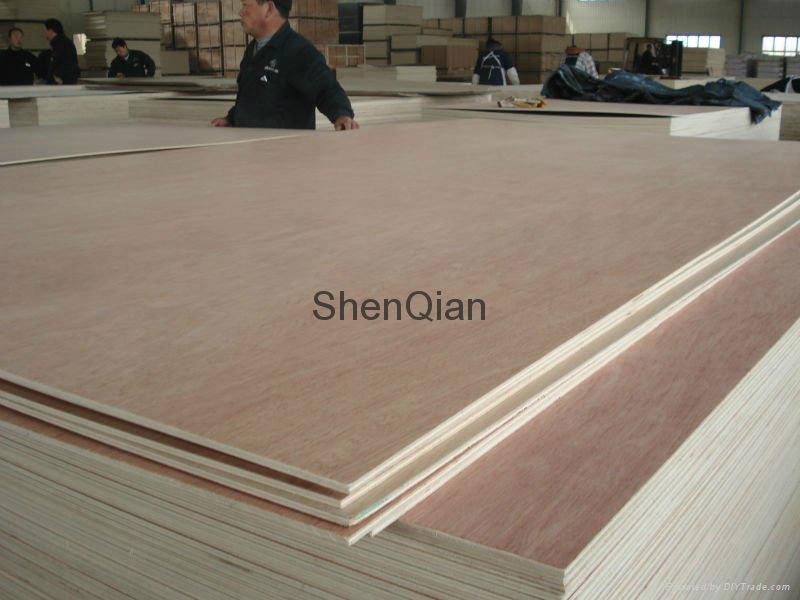 Okoume plywood sheet e2 glue one time hot press 2