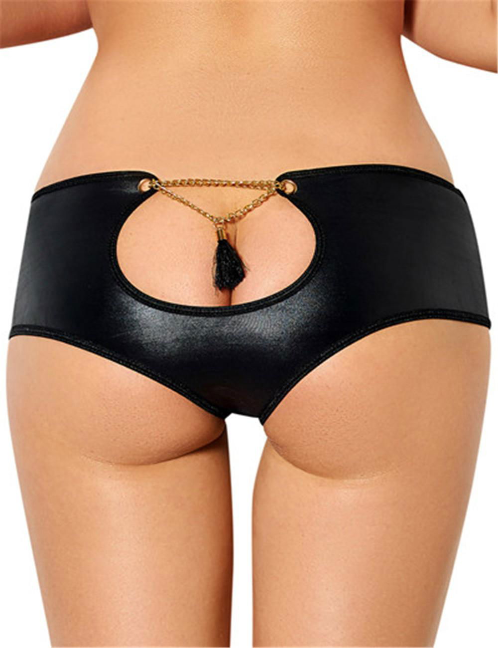 2016 hot open sexy black panty for girls underwear 2