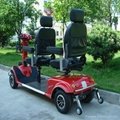 Mobility scooter with two seat