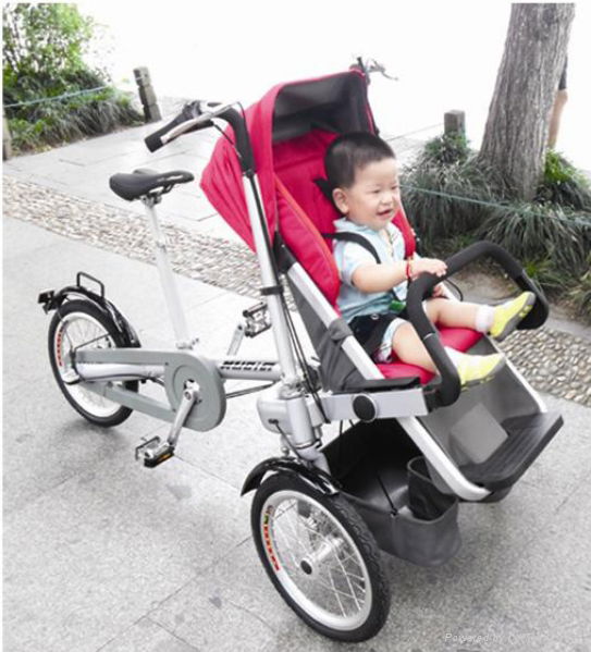 Easy folding electric baby stroller  3