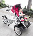 Easy folding electric baby stroller 