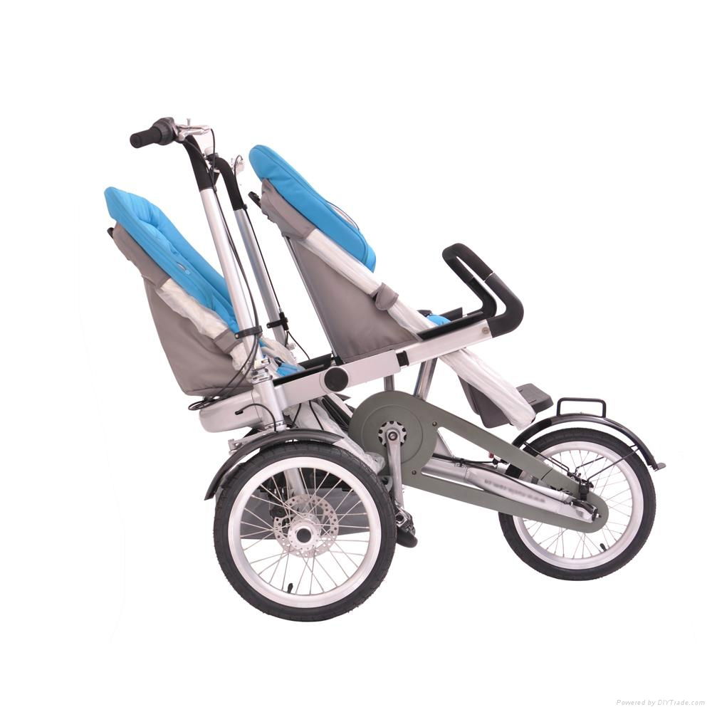 Easy folding electric baby stroller  5