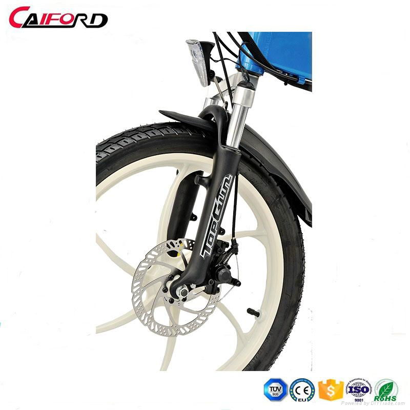 CF-TDN08Z 20inch coyote connect folding electric bike bycycle inner battery  4