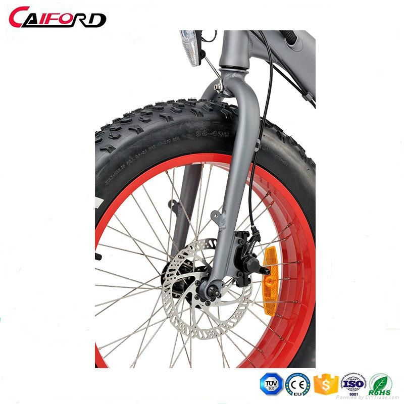 CF-TDN09Z snow electric fat bike folding electric bike (36V350W) 4