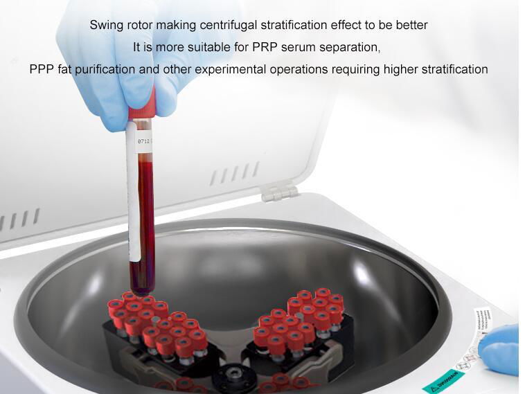  Laboratory Centrifuge 5,500rpm horizontal rotor Talble top LED Display L-500 3