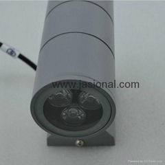 new IP65 2*3*1w Outdoor saa led wall lighting double heads