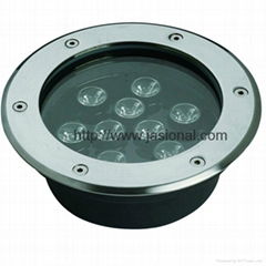 4*1W Stainless Steel coloured outdoor led underground uplights