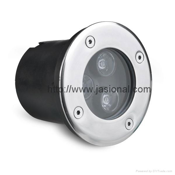 4*1W Stainless Steel coloured outdoor led underground uplights 3