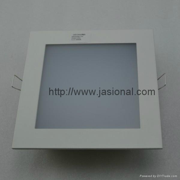80lm/w 125*125mm 12w square recessed led cell ceiling light