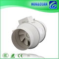 mixed-flow inline duct fan, new exhaust fan, air inlet and outlet