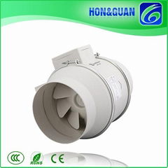 mixed-flow inline duct fan, new exhaust fan, air inlet and outlet