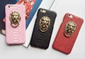 Lion Head Metal Buckle Snake Back Case for iPhone 6 3