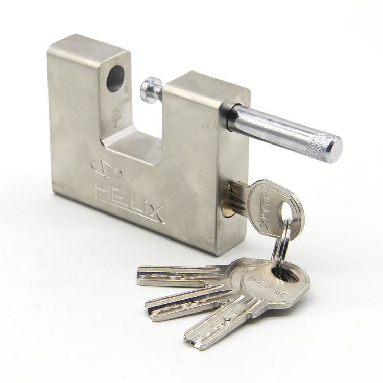 63mm double plate shackel padlock rectanglular