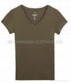 wholesale plain color lady t-shirts in