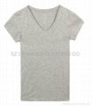 wholesale plain color lady t-shirts in various colors 3