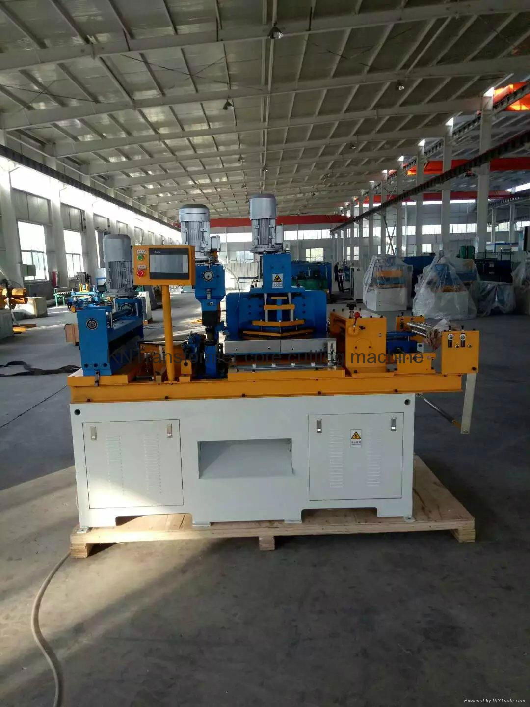 Step lap core cutting machine