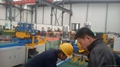 Compact step lap core cut to length line