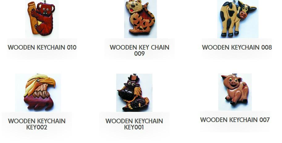 WOOD KEYCHAINS - WOOD ORNAMENT