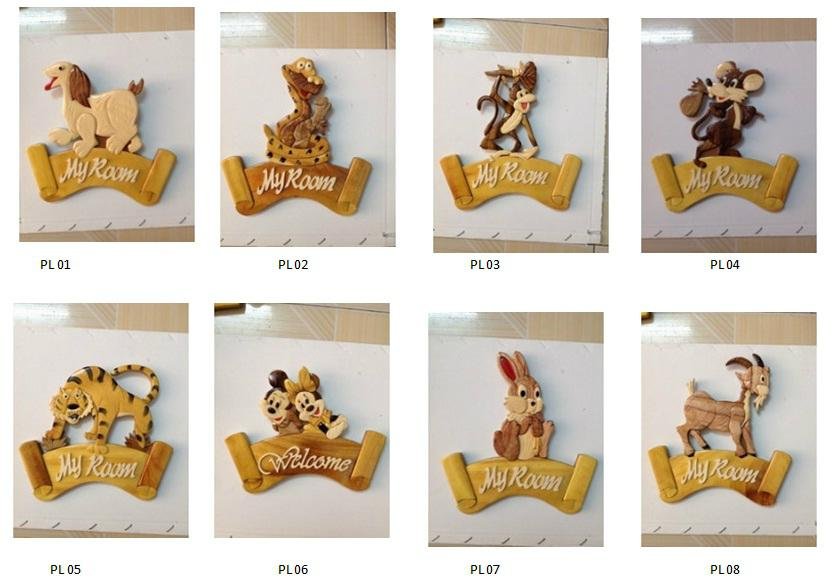 Carved Blank Custom Wood Wall Plaques and Signs for Wholesale
