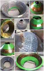 ceramic insert crusher mantle / concave