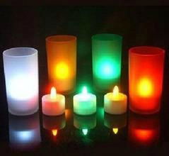 Battery Operated Led flicking Tea Light Candle/Votive Candle 2