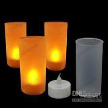 Battery Operated Led flicking Tea Light Candle/Votive Candle 4