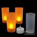 Battery Operated Led flicking Tea Light Candle/Votive Candle 4