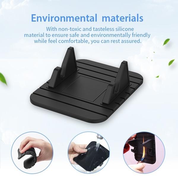 Anti-slip Car Silicone Holder Mat Pad Dashboard Stand Mount For Phone GPS Bracke 2