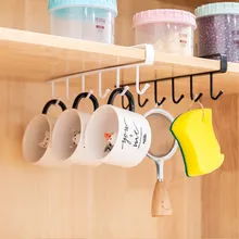 Iron Cabinet Traceless Hook Six-Piece Storage Hanger Multi-Row Hook Wardrobe Kit