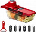 High Quality 10 In 1 Mandoline Slicer Vegetable Grater, Cutter With Stainless St 1