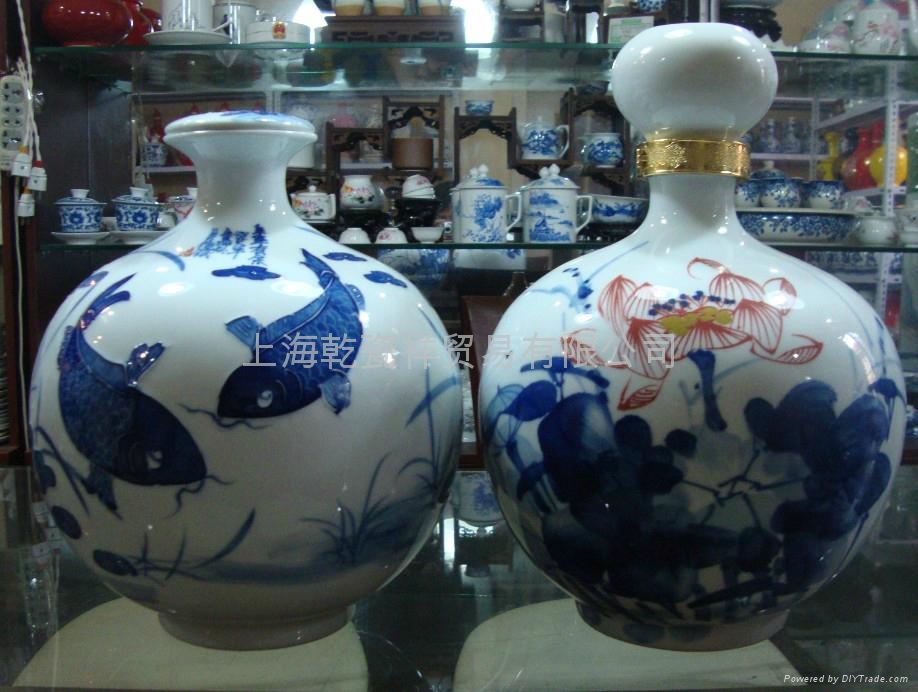 上海陶瓷酒瓶 3