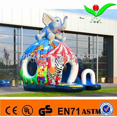 2014 elephant inflatable bouncy castle combo