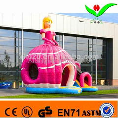 2014 beautiful inflatable bouncy castle