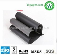 100% virgin wood pulp black paper