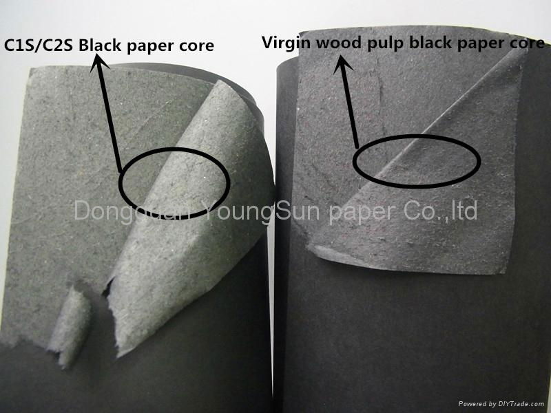 100% virgin wood pulp black paper 2