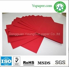 Virgin pulp red colour paper