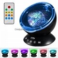 Factory Supply Remote Control Ocean Wave Projector Night Light With 12 LED  4
