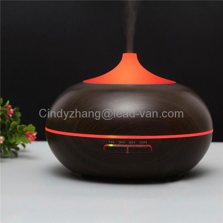 Dark Wood Grain 300ML Anion Ultrasonic Aromatherapy Aroma Diffuser