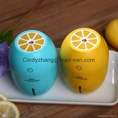 USB Air Humidifier 180ml Lemon Shape Ultrasonic Cool Mist Humidifier