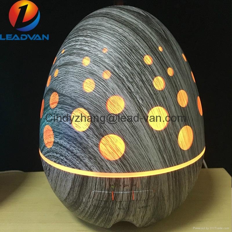 New Hot Sale Egg Design Wooden Aromatherapy Essential Oil Diffuser 4